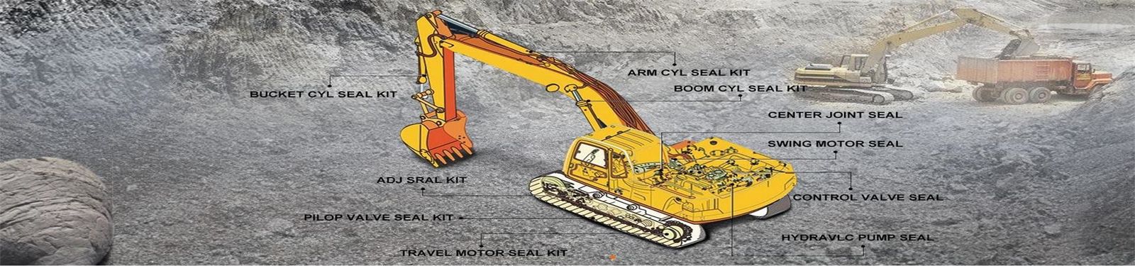 掘削機のエンジン部分