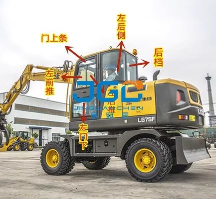 ショベル 95F 75F フロント ダンパー スライディング ウィンドウ リア ダンパー ドア 右下アーム 天窓 強化ガラス