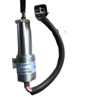 24v 水力ストップソレノイド オリジナル11N6-66090-24 掘削機燃料ストップ シャットダウン ソレノイド エンジン部品