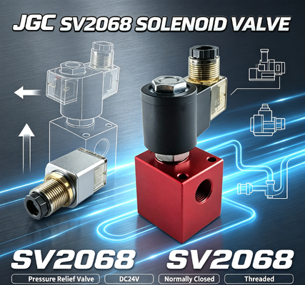SV2068 水力電磁球弁 圧縮弁 螺紋カートリッジ DC24V 通常閉ざされた圧力維持弁