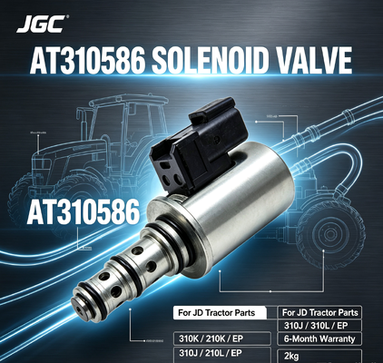 AT310586  JDトラクター用新品油圧ソレノイドバルブ 310K/210K/EP/310J/310L/EP用 6ヶ月保証 2kg