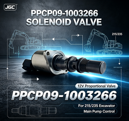 PPCP09-1003266 215/235 掘削機メインポンプ用 12V 高強度鋼比例ソレノイドバルブ