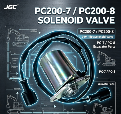 PC-7 PC-8 掘削機部品 PC200-7 PC200-8 用 ソレノイドバルブ パイロットソレノイドバルブ 24V