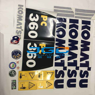 PC130 PC160 PC200 PC240 PC360の掘削機の予備品の全本体のステッカー