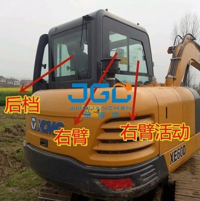 XE60D ショベル フロントガラス フロント下部ドア 天窓 右アーム 強化ガラス