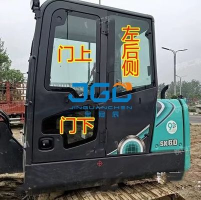 SK60-10 ショベルガラス フロントウインドダンパー 上下ドア スライディングウィンドウ リアバッフル 右アーム 強化ガラス