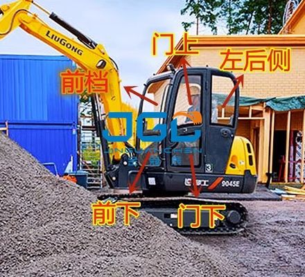 掘削機の付属品 9045E 9045D すべての車のフロントガラス強化ガラス