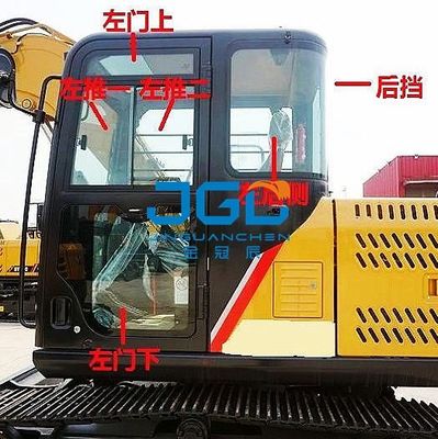 75C 95C 75Pro ショベルフロントガラススライディングウィンドウリアサイドベンディングリア天窓トップガラス