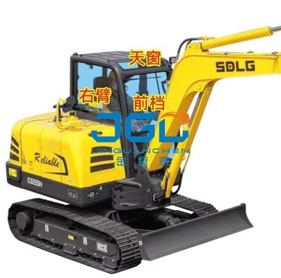 E690H/635/655/675/685 掘削機フロントガラス後部サイドベンド右アーム天窓