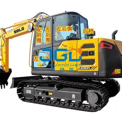 E690H/635/655/675/685 掘削機フロントガラス後部サイドベンド右アーム天窓