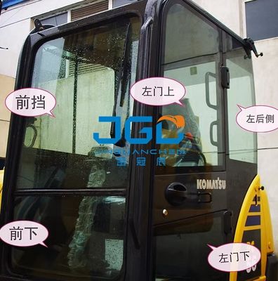 PC56-7 フロントガラスと上部車のドアと掘削機の窓の右後部強化ガラス