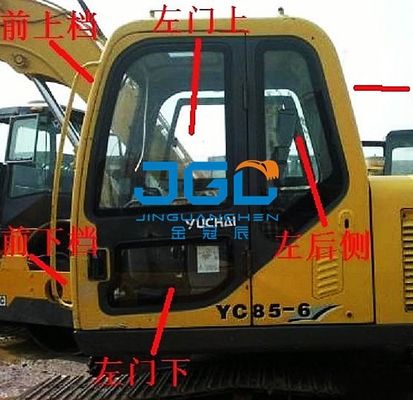 YC85-6 135-6 85-8 135-8 85-7 ショベルフロントストップ左右リアガラス