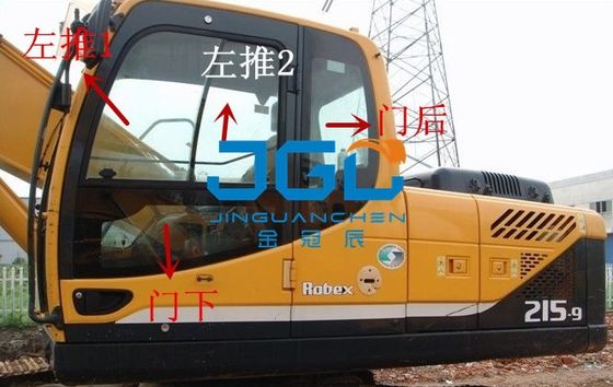 掘削機の前後ドアおよびWindows R215 225LC 235 335 275 305-9風防ガラス