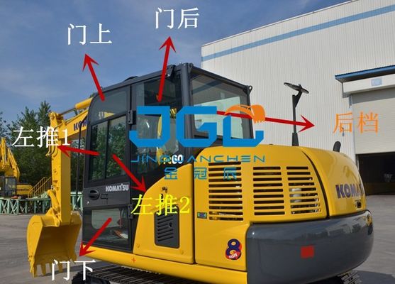 PC60-8 70-8 エグババター ドアと窓 左と右 前と後ろのガラス ウインドブレーキ