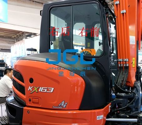 KX163-5掘削機前部ギヤ後部スクリーンのWindowsの左右のドアおよび風防ガラス