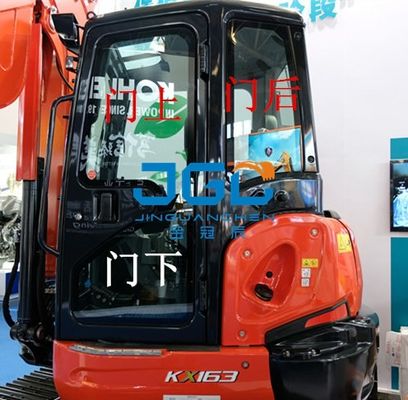 KX163-5掘削機前部ギヤ後部スクリーンのWindowsの左右のドアおよび風防ガラス
