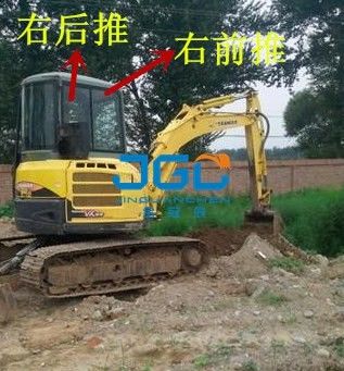 YM55掘削機の前後風防ガラス、左右のドアおよびWindows