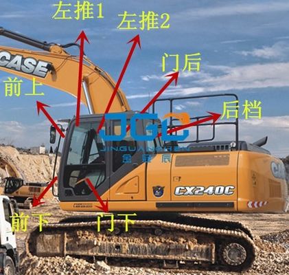 CX210 260 240 350 220 380 130 500 160C 掘削機 ドアと窓 フロントガラス