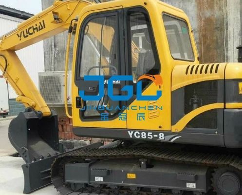 YC85-8掘削機前部ギヤ後部ブロックの左右のドアおよびWindowsの上部および下の風防ガラス