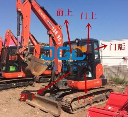 KX165-5掘削機前部ギヤ後部ブロックの左右のドアおよびWindowsの上部および下の風防ガラス