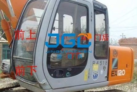 EX120-5 60-5 エグババター ガラス フロントとバック 左と右のドアと窓の側 上と下の風ガラス