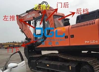 PZ220 165 250 330-8 掘削機 ガラス ドアと窓 左と右 前と後ろ 上と下の風車