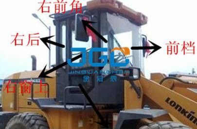 ロードキャビンの風車 LG833B ドアと窓 前と後ろ 上と下のガラス
