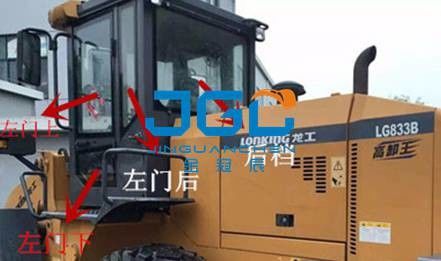 ロードキャビンの風車 LG833B ドアと窓 前と後ろ 上と下のガラス