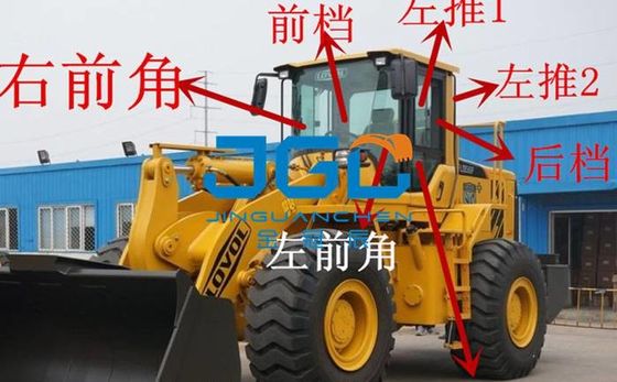 956 936F積込み機の前部ギヤ後部ギヤ フォークリフトの左右の側面の甲革およびより低い風防ガラス