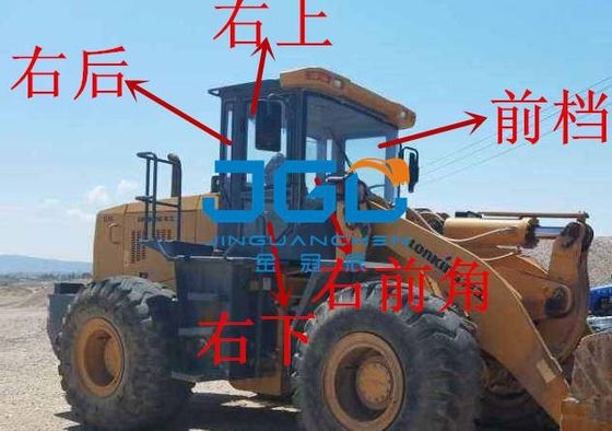 ZL50C 50D 50Eの積込み機の前部ギヤ後部ギヤ左右の窓のサイド アングルのフォークリフトはガラスを和らげた