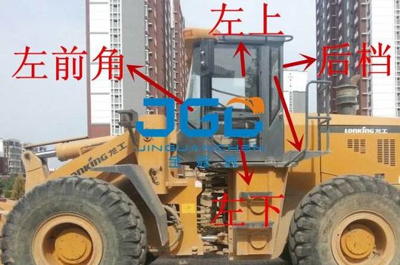 ZL50C 50D 50Eの積込み機の前部ギヤ後部ギヤ左右の窓のサイド アングルのフォークリフトはガラスを和らげた