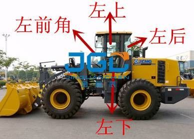 LW500D 550の600FV積込み機前部ギヤ後部ドアの窓の左右の風防ガラス