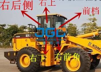 XG955 956 958左右のドアおよびWindowsの935台の積込み機の前後風防ガラス