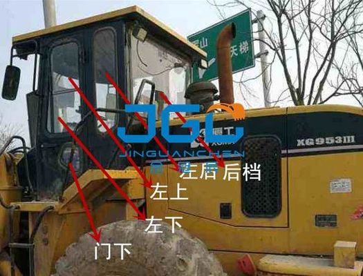 XG953-3 ローダー フロントストップ 後ろストップ 左と右の窓 サイド・アングル フロントガラス