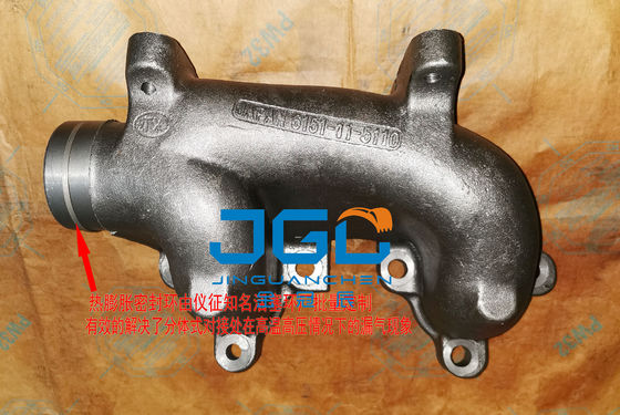 掘削機排気管 6151-11-5110 PC400-7 6D125 排気管