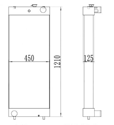 PC300-8 207-03-75121 エグババター工場用ラジエーター 直接販売 高精度