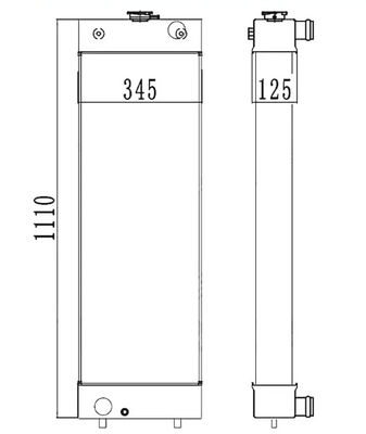 OEM 品質 PC210-8 PC210LC-8 PC210-8K PC230-8K PC200-8 掘削機ラジエーターアップ 20Y-03-41651