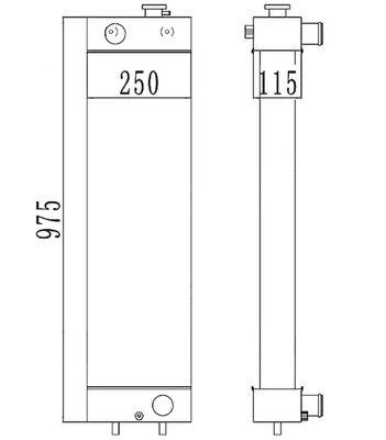 PC128-8 PC128-6 PC128US-2 PC138US-2 エグババターラジエーター 22B-03-13110