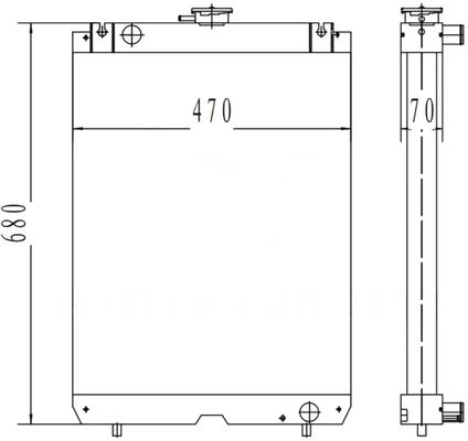 高品質のSK50 ラジエーター 高品質のアルミニウム材料