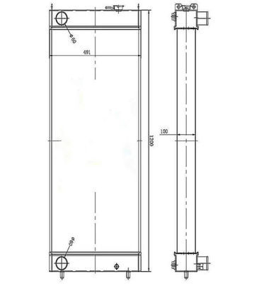 水タンク SH350-5 エグババター工場品質のためのラジエーター