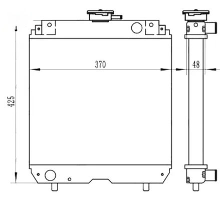 アルミ水タンク KX15 エグババター用ラジエーター 高品質