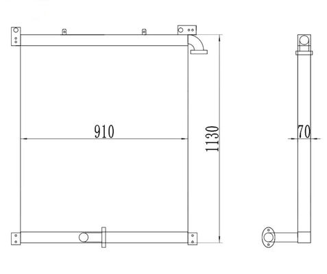 PC400-6 PC400LC-6 PC450-6 PC450LC-6 オイルクーラー 208-03-61120 208-03-61410 208-03-51120 208-03-51121 エグババター用