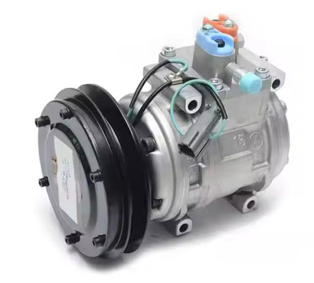 PC200-6 掘削機 エアコン コンプレッサー 20Y-979-D380 10PA15C R134A 24V AC コンプレッサー