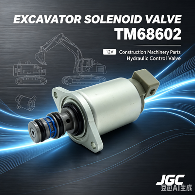 掘削機 建設機械部品 TM68602 12V 電磁弁