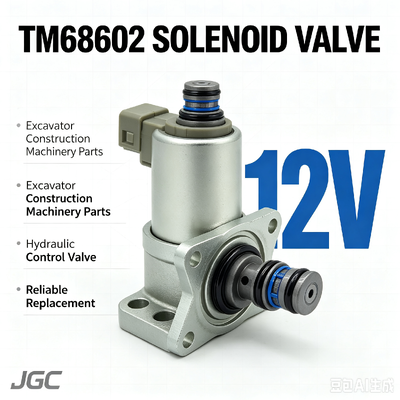 掘削機 建設機械部品 TM68602 12V 電磁弁