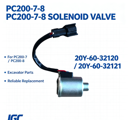 20Y-60-32120 20Y-60-32121 建設機械部品 PC200-7-8 掘削機 ソレノイドバルブ
