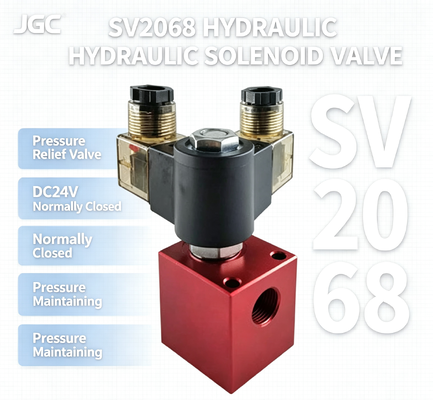 SV2068 水力電磁球弁 圧縮弁 螺紋カートリッジ DC24V 通常閉ざされた圧力維持弁