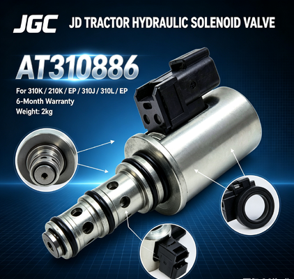AT310586  JDトラクター用新品油圧ソレノイドバルブ 310K/210K/EP/310J/310L/EP用 6ヶ月保証 2kg