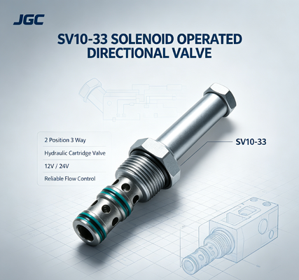 SV10-33 ソレノイド操作方向制御弁 2位置 3方 油圧ソレノイドカートリッジ弁 12V 24V