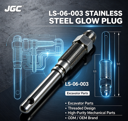 LS-06-003 カスタマイズ高純度機械部品 掘削機部品 ねじ込みステンレス鋼 グロープラグ モデル ODM/OEM ブランド
